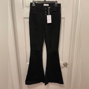 NWT black flared jeans